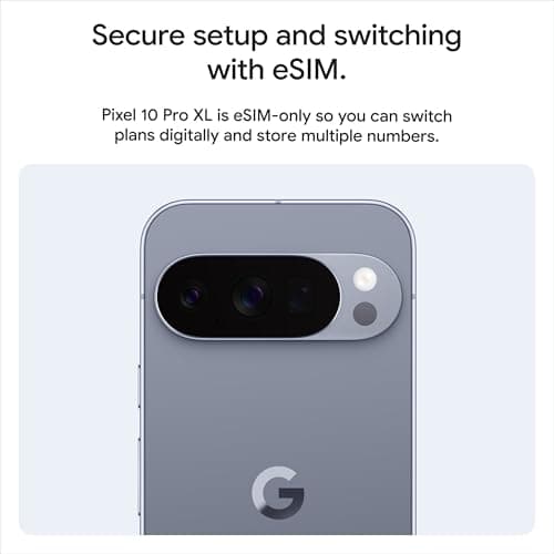 Google Pixel 10 Pro XL - Unlocked Android Smartphone with Gemini, Your Google AI Assistant, Triple Rear Camera System, Fast-Charging 24+ Hour Battery, and 6.8" Super Actua Display - Obsidian - 256 GB — view 13