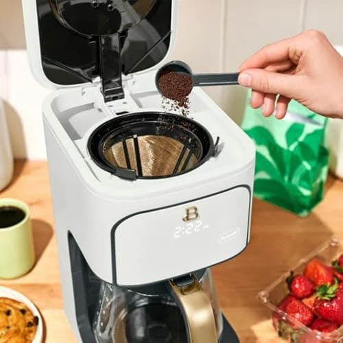 12-Cup Programmable Drip Coffee Maker, 24-Hour Auto Brew Timer, Strength Control (Regular/Gourmet/Bold), Keep Warm 4 Hours, Pause & Serve, Auto-Clean Reminder, Glass Carafe — view 6