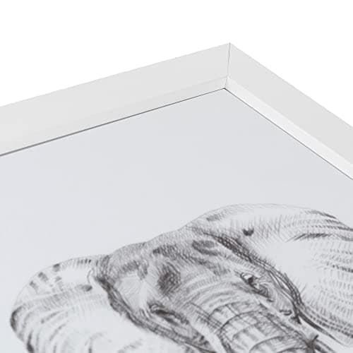ArtToFrames 12x17 inch Satin White Frame Picture Frame, 2WOMFRBW26074-12x17 — view 3