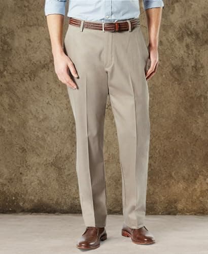 Dockers® Men's Classic Fit Signature Khaki Lux Cotton Stretch Pants (Regular and Big & Tall), Timberwolf, 36W x 29L — view 3