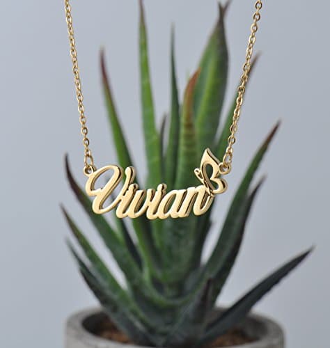 Customized Name Necklace Personalized Custom Made Serenity Necklace Initial Arrow Gift for Womens Girls — view 2