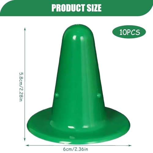 10Pcs Milking Inflation Plugs Liner, 2.3x2.4" Plastic Cow Milking Supplies Fits Cow Goat Milker