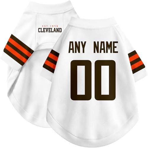 DALLASC Cleveland Dog Clothes Jersey Style Personalized Pet T Shirt with Custom Name Number for Small Medium Large Dogs — view 3
