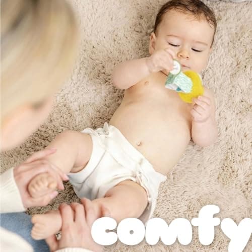 Gerber Unisex Baby Boys Girls Birdseye Prefold Cloth Diapers Multipack White 3-Ply 10 Pack — view 2