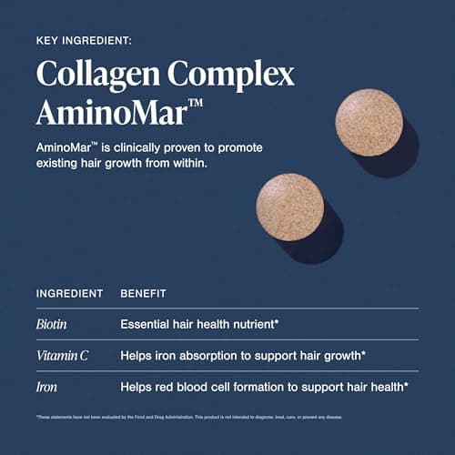Viviscal Hair Growth Supplements For Women For Thicker, Fuller Hair, Nourishes Thinning & Loss, With Proprietary Collagen Complex, 60 Tablets, 1 Month Supply — view 5