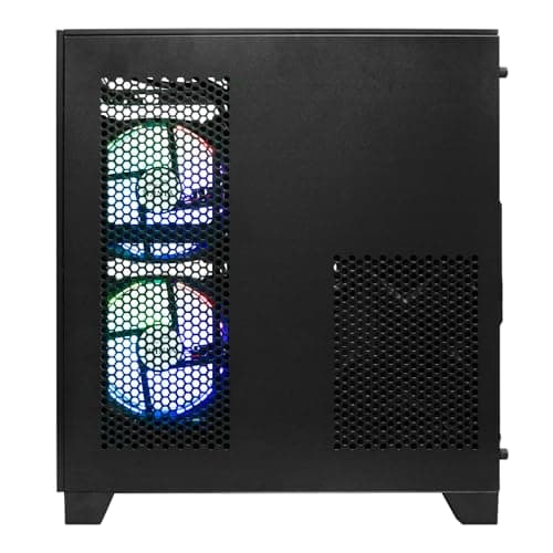 WIWB Prebuilt Gaming PC Desktop Ryzen 7 5700X, GeForce RTX 4060, 16G DDR4 RAM, 1TB NVME 3.0 SSD, Tower Computer for Work, Streaming & Every Day Home Use (Black) — view 7