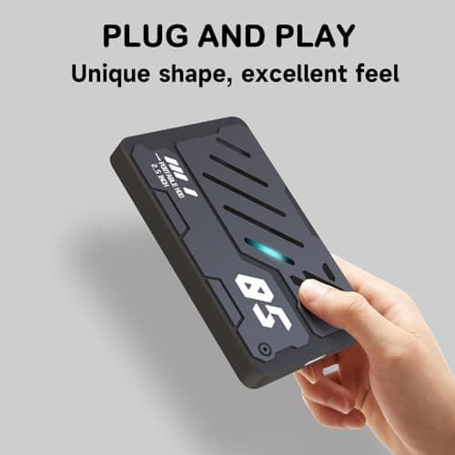 Tianken Ultra Slim Portable External Hard Drive USB 3.0 HDD Storage for PC, Laptop, Mac, Xbox one, PS4, PS5 (320GB) — view 3