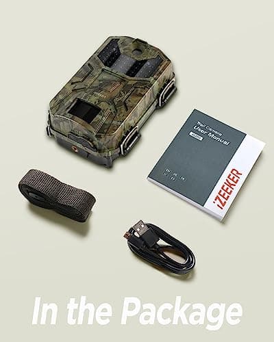 iZEEKER Trail Camera HD 36MP, Trail Cameras with 940nm No Glow Infrared LEDs, No WiFi, Night Vision Motion Activated IP66 Waterproof for Wildlife Watching Indoor Security — view 7