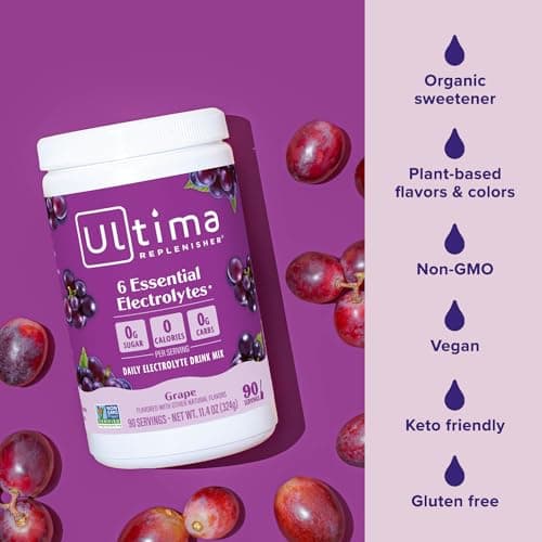 Ultima Replenisher Daily Electrolyte Powder Drink Mix, 90-Serving Canister — view 4