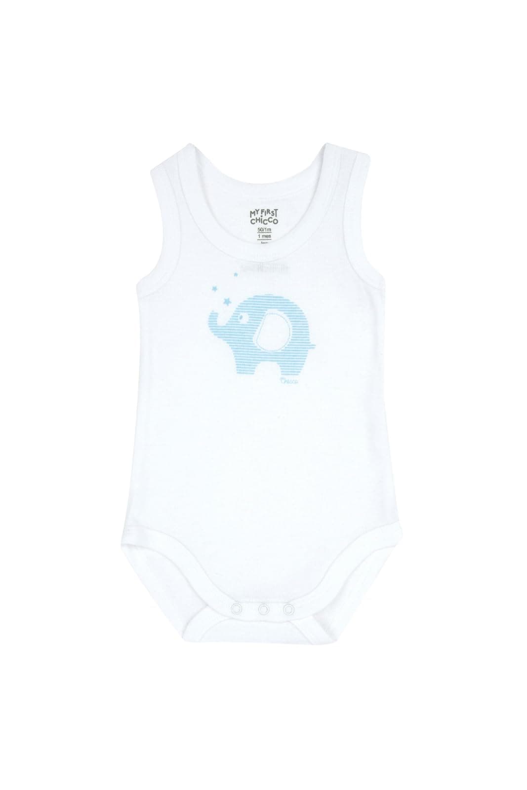 Chicco, Body Recién Nacido, Conjunto de 4 Bodies sin Mangas de Algodón 100% con Cómoda Abertura, Ropa Bebé Niño y Niña 0-3 Meses, Ideas de Regalo para Nacimiento — view 3