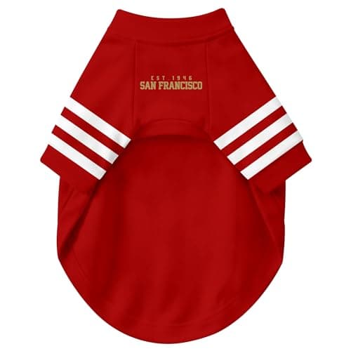 DALLASC San Francisco Dog Clothes Jersey Style Custom Pet T Shirt with Personalized Name Number for Small Medium Large Dogs — view 4