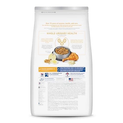 Hill's Science Diet Adult Urinary & Hairball Control Chicken Recipe Dry Cat Food 7.03 kg Bag