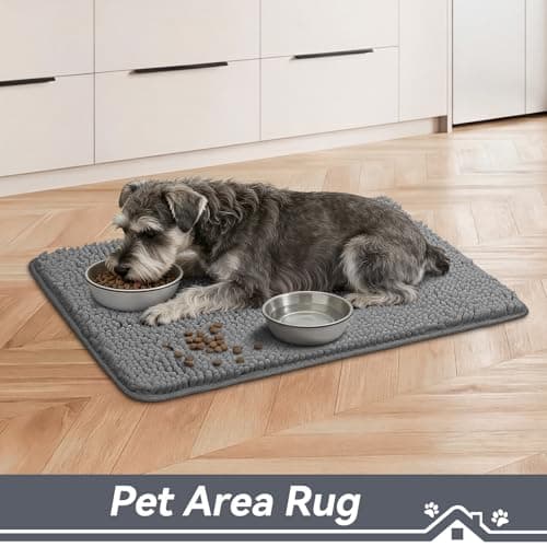 Bcoimo Super Absorbent Dog Door Mat, 30"*20" Anti Slip Mat for Muddy Paws — view 3