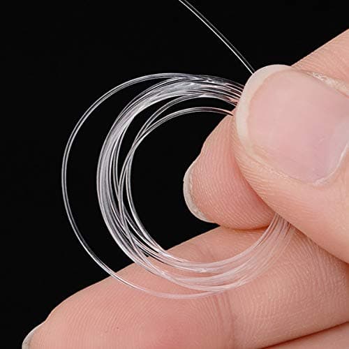 1 Roll Clear Nylon Wire, Non-Stretchy Invisible Beading Threads, 0.1/0.2/0.25/0.3/0.4/0.5mm Bracelet String Fishing Line for DIY Jewelry Making Necklace Bracelet Hanging Ornaments (0.5mm/108m) — view 3
