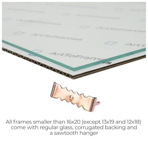 ArtToFrames 12x17 inch Satin White Frame Picture Frame, 2WOMFRBW26074-12x17 — view 5