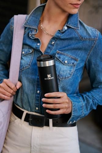 Stanley AeroLight Transit Bottle 16 oz | Locking Drink Through Lid | Leak Resistant Water Bottle or Coffee Travel Mug | Lightweight Insulated Stainless Steel | BPA-Free | Rose Quartz — view 3