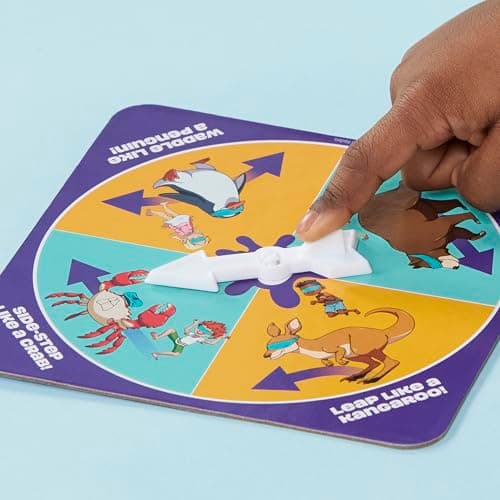 Hasbro Gaming Don't Step in It Preschool Game I Blindfolded, Poop Party Game | Spinner with 8 Fun Animal Moves | Ages 4+| 1+ Players I Funny Kids Board Games | Easter Gift for Kids — view 9