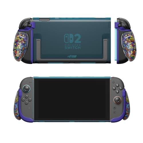 Savage Raven by Skull & Co. FissionGrip: Dockable Split Protective Case for Nintendo Switch 2 (2025), Slim PC Shell with Detachable Grip Cover - Color Block Limited Edition — view 4