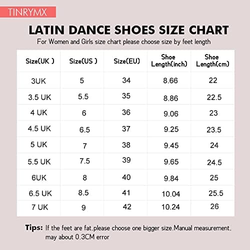 TINRYMX Women's Latin Dance Shoes Satin Ballroom Salsa Cha-cha Professional Practice Dance Shoes,EM217-Black-2.75 Inch,5 US — view 5