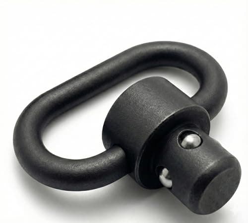Shapakine QD Sling Swivel - 1.25 Inch Heavy Duty Steel Quick Detach Mounts for Two Point Slings, Outdoor & Sports Gear Accessories - Matte Black