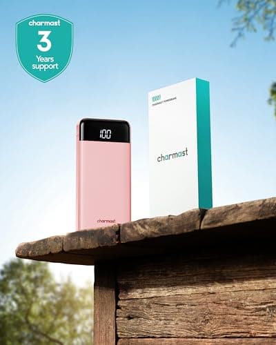 charmast Portable Charger with Reinforced Built-in 4 Cables,10000mAh Power Bank Travel Essentials 6 Outputs 3 Inputs 3A Fast Charging Compatible with iPhone iPad Samsung Google Pixel LG Moto — view 8