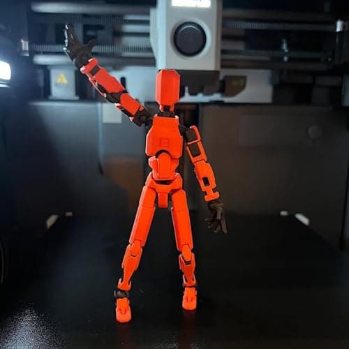 Assembled T13 Action Figure with Stand, 3D Printed Dummy, Fully Articulated Robot, Easy Action Figure, Accessories Included, Stop Motion Animation, Gift — view 4