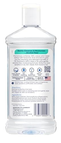 T.N. Dickinson's Witch Hazel Alcohol Free Moisturizing Astringent | 100% Natural Witch Hazel | Calms, Nourishes, Hydrates Skin | for Face & Body | 16 Fl Oz