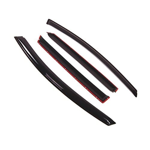 Tuningpros Window Visor Compatible with 2007-2015 Mazda CX-9, DGWV2-311 Outside Mount Deflector Rain Guard Dark Smoke, 4 Pcs Set