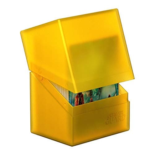 Ultimate Guard Boulder 80+ Classic, Deck Case for 80 Double-Sleeved TCG Cards, Amber, Secure & Durable Storage for Trading Card Games, Soft-Touch Finish — view 4