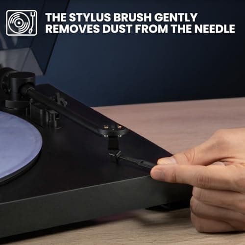 Big Fudge Vinyl Record Cleaning Kit - 4-in-1 Vinyl Record Cleaner Kit for Records Includes Ultra-Soft Velvet Brush Cleaning Liquid Stylus Brush and Storage Pouch - Pro Records Care — view 2