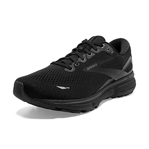 Brooks Women's Ghost 15 Neutral Running Shoe - Black/Black/Ebony - 7 Medium