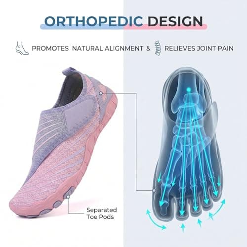 2026 Upgrade Shoes for Women Men, Wide Toe Box Non-Slip Adjustable Comfortable Slip on Beach Hiking Water Sandals for Walking Traveling (Style-a, Adult, Women, 9, Numeric Range, US Footwear Size System, 9.5, Wide) — view 4