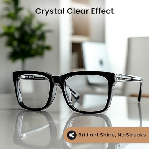 EVEO Eyeglass Cleaner Spray - Glasses Cleaner No Streaks Technology & Microfiber Cleaning Cloth - Glasses Cleaning Kit, Eye Glass Cleaners Spray Lens Cleaner - Screen & Eye Glasses Kit (2 Pack)