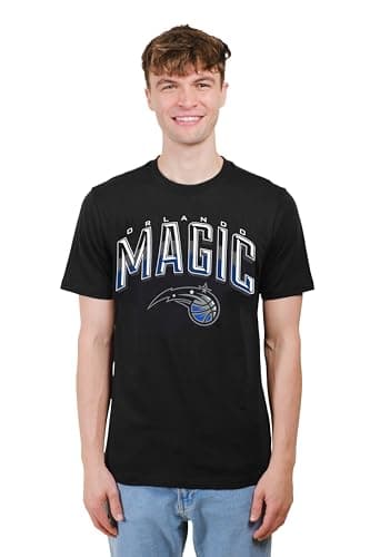 Ultra Game NBA Official Men’s Super Soft Supreme T-Shirt - Unisex, Orlando Magic, Black, Large — view 2