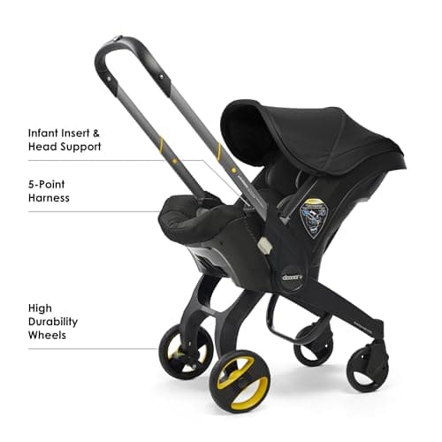 Doona Car Seat & Stroller, Nitro Black - All-in-One Travel System — view 2
