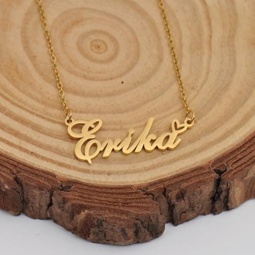 HUAN XUN Allison Name Necklace Personalized for Women Stainless Steel Pendant Jewelry Gift for Mother Day Birthday Christmas — view 5