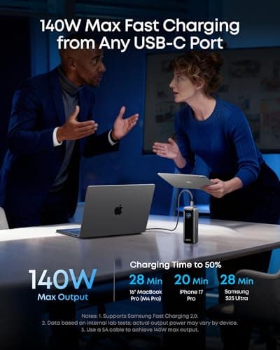 Anker Prime Power Bank, 20,100mAh 3-Port Portable Charger — view 3