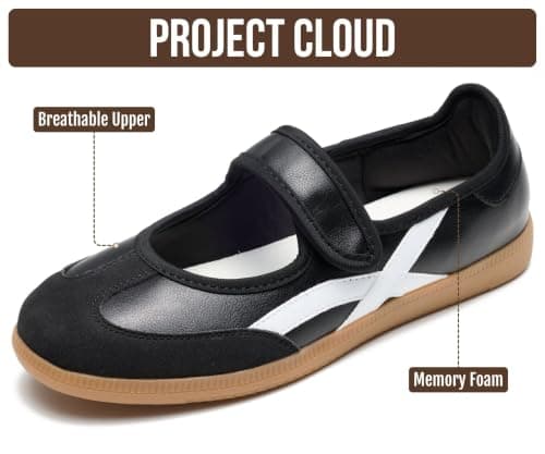 Project Cloud Mary Jane Shoes, Non-Slip Fashion Sneakers for Women (Spring)