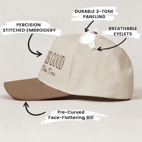 God is Good All The Time Tab Funny Trucker Hats Women Vintage Adjustable Baseball Cap Embroidery Fashion Trucker Hat