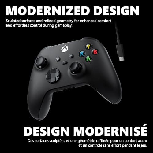 XBOX Core Wireless Gaming Controller + USB-C Cable for Series X|S, One, Windows PC, Android, and iOS — view 2