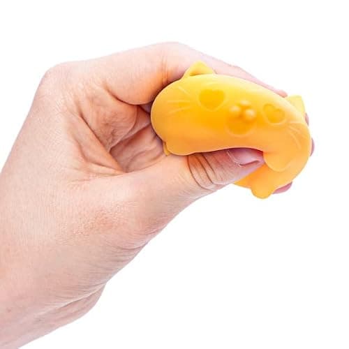 Schylling NeeDoh Teenie Cool Cat - Sensory Squeeze Toy - Contains 3 Mini Groovy Globs - 1.5" Wide - Color May Vary (Pack of 1) — view 2