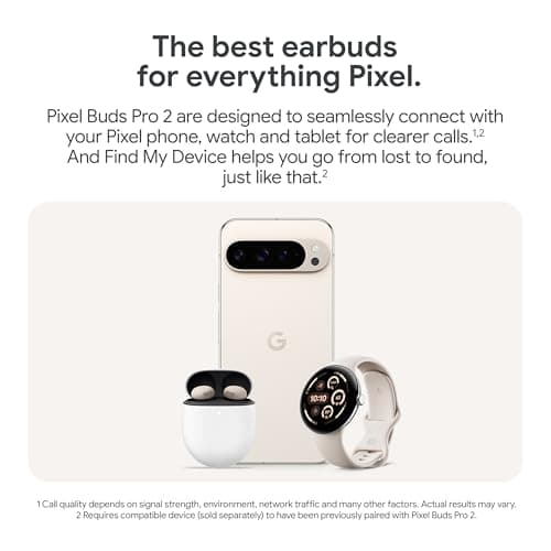 Google Pixel Buds Pro 2 - Noise Canceling Earbuds - Up to 31 Hour Battery Life with Charging Case - Bluetooth Headphones - Compatible with Android - Hazel — view 4