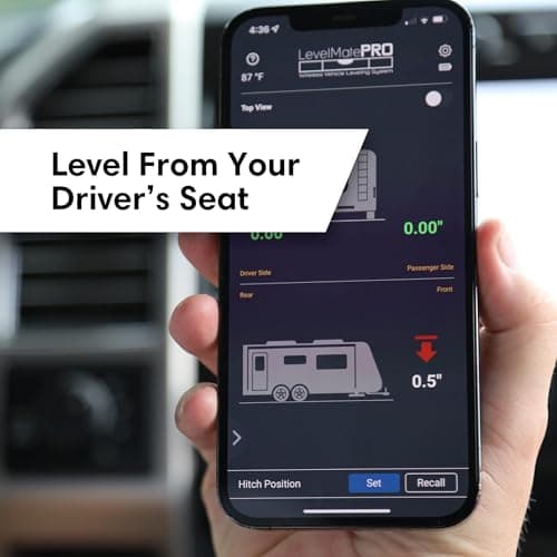 LevelMatePRO LogicBlue Technology - Wireless RV Leveling System, Bluetooth Leveler for Campers, Must-Have Accessory for Travel Trailers, Effortless Setup for Phones with App — view 3