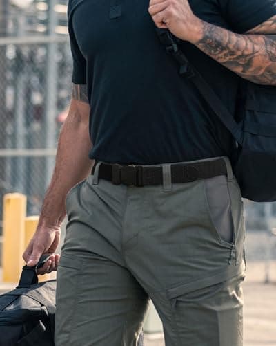 CHAOREN Tactical Belt Men - 1.5" Nylon Stretch Military Mens Belt - Quick Release for Work Heavy Duty — view 3