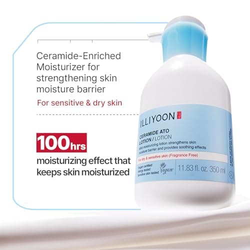 Illiyoon Ceramide Ato Lotion | Lightweight Moisturizer for Dry & Sensitive Skin, Barrier Repair for Face and Body, Mild for Babies, Vegan Certified, Korean Skincare, 2.29 fl.oz. — view 2