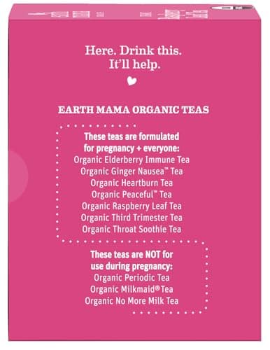 Earth Mama Organic Red Raspberry Leaf Tea | Labor Prep & Menstrual Support Herbal Tea, Pregnancy & Postpartum Care Recovery | 32 Teabags | Caffeine Free & Non-GMO — view 9
