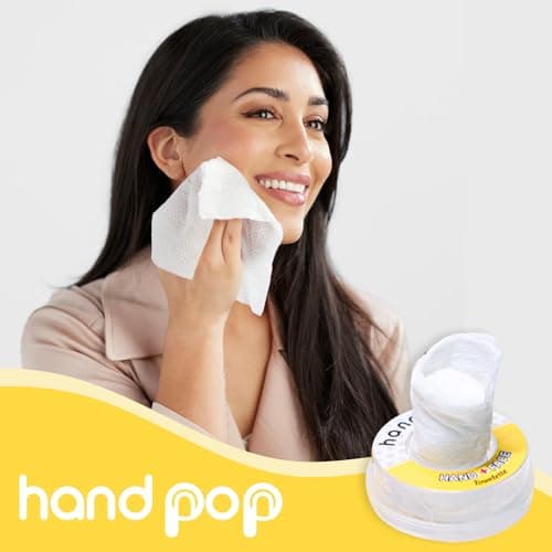 Hand Pop Lemon Scented Wipes - 24 Pack of Travel Size Wet Towelettes, Alcohol-Free, Wipes for Skin Hydration, Convenient, Eco-Friendly, Refreshing, Fits in Gym Bag, Purse, Pocket, or Luggage — view 6