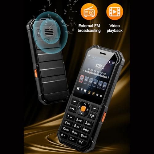 PUSOKEI Big Buttons Cell Phone for Seniors, Basic Phone with SOS Button, 2.4" Screen, HD Camera, Flashlight, FM Radio, Bluetooth, Flashlight, Triple SIM Slot, 5800mAh Battery (Black) — view 5