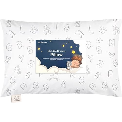 Toddler Pillow with Pillowcase, 13x18 My Little Dreamy Pillow (ABC Land)