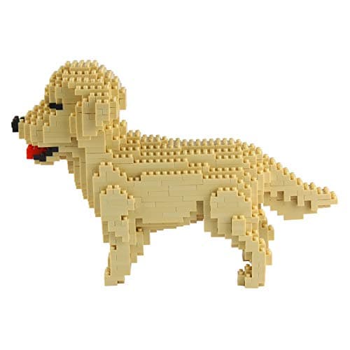 Larcele Micro Dog Building Blocks Pet Mini Building Toy Bricks,950 Pieces KLJM-02 (Golden Retriever) — view 3